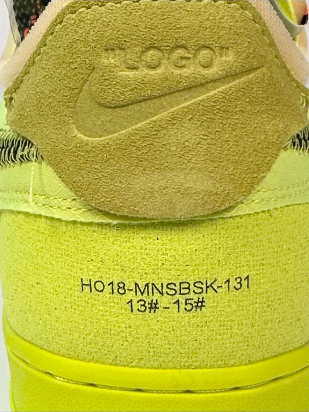 Nike Air Force 1 Men’s Low Off-White Volt Sz 13 NEW IN BOX Style AO4606 700